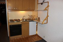 Les Hauts de Vanoise - keuken met koelkast en oven